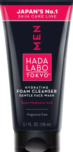 Hada Labo Tokyo MEN Hydrating Foam Cleanser Gentle Face Wash 150 ml