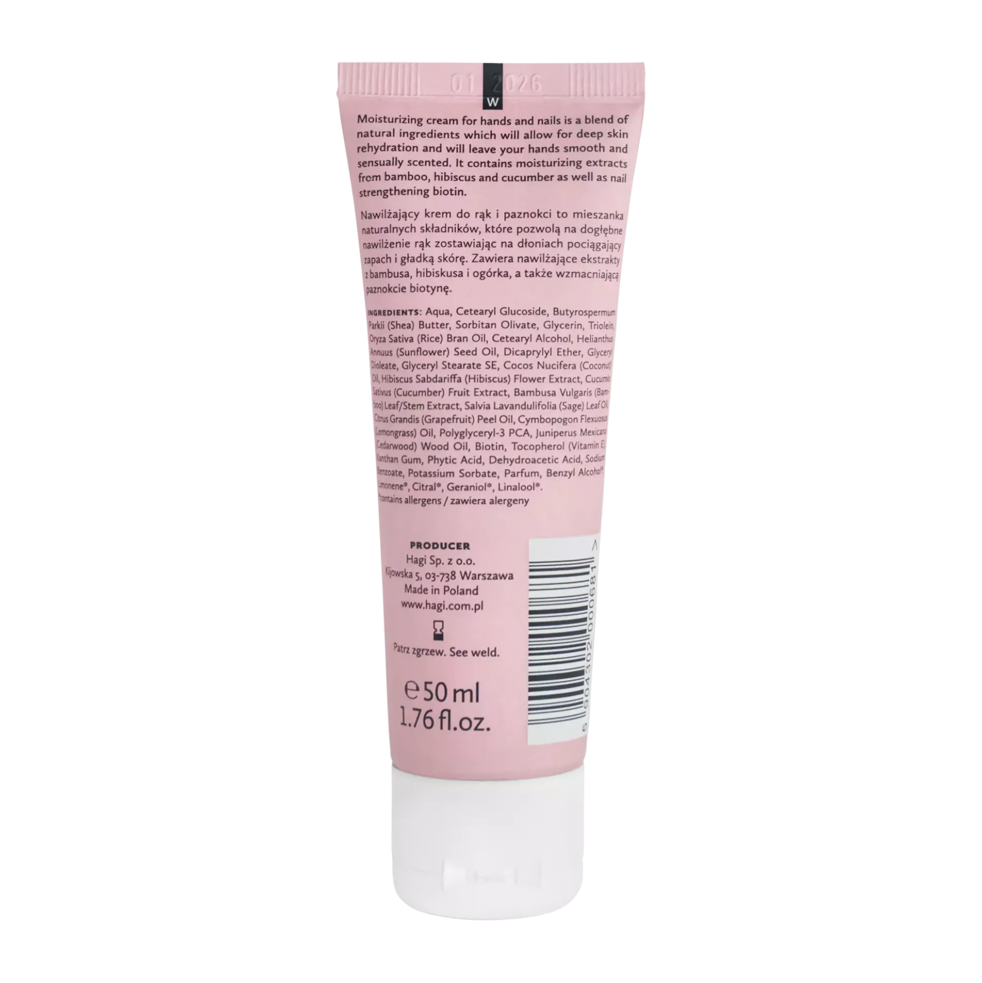 Hagi Natural Hand And Nail Cream Bali Holiday 50 ml