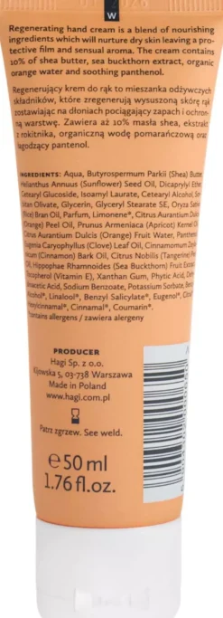 Hagi Natural Hand Cream For Very Dry Skin Spicy Orange m 50 ml