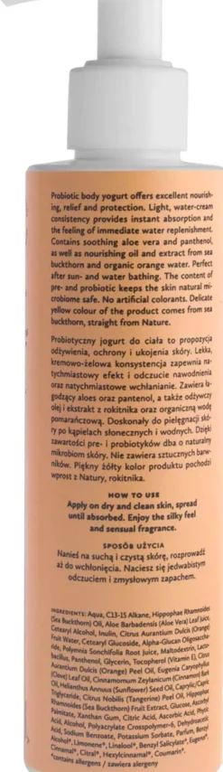 Hagi Natural Probiotic Nourishing Body Yogurt Spicy Orange 200 ml