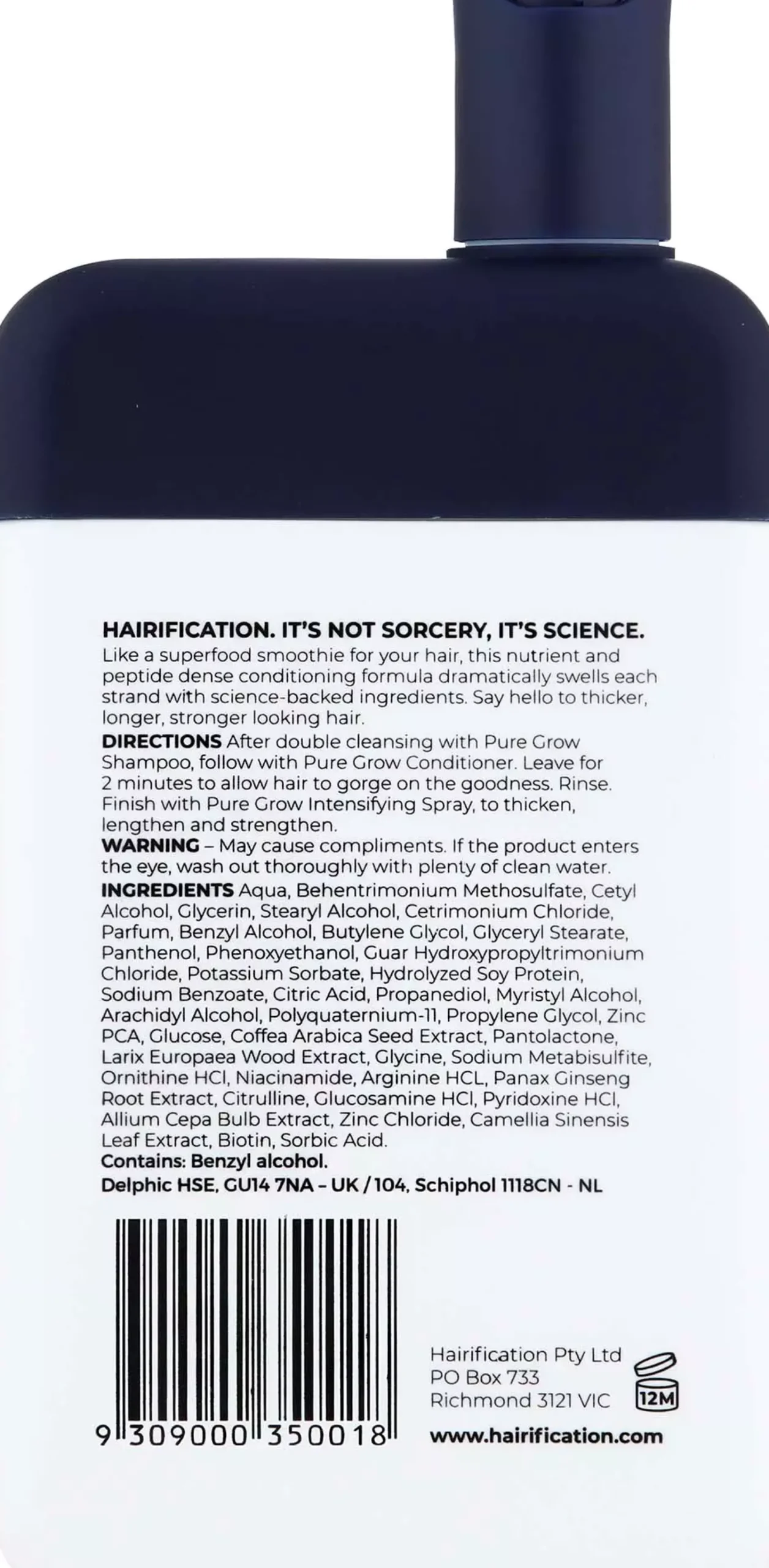 HairificationPure Grow Conditioner 300 ml