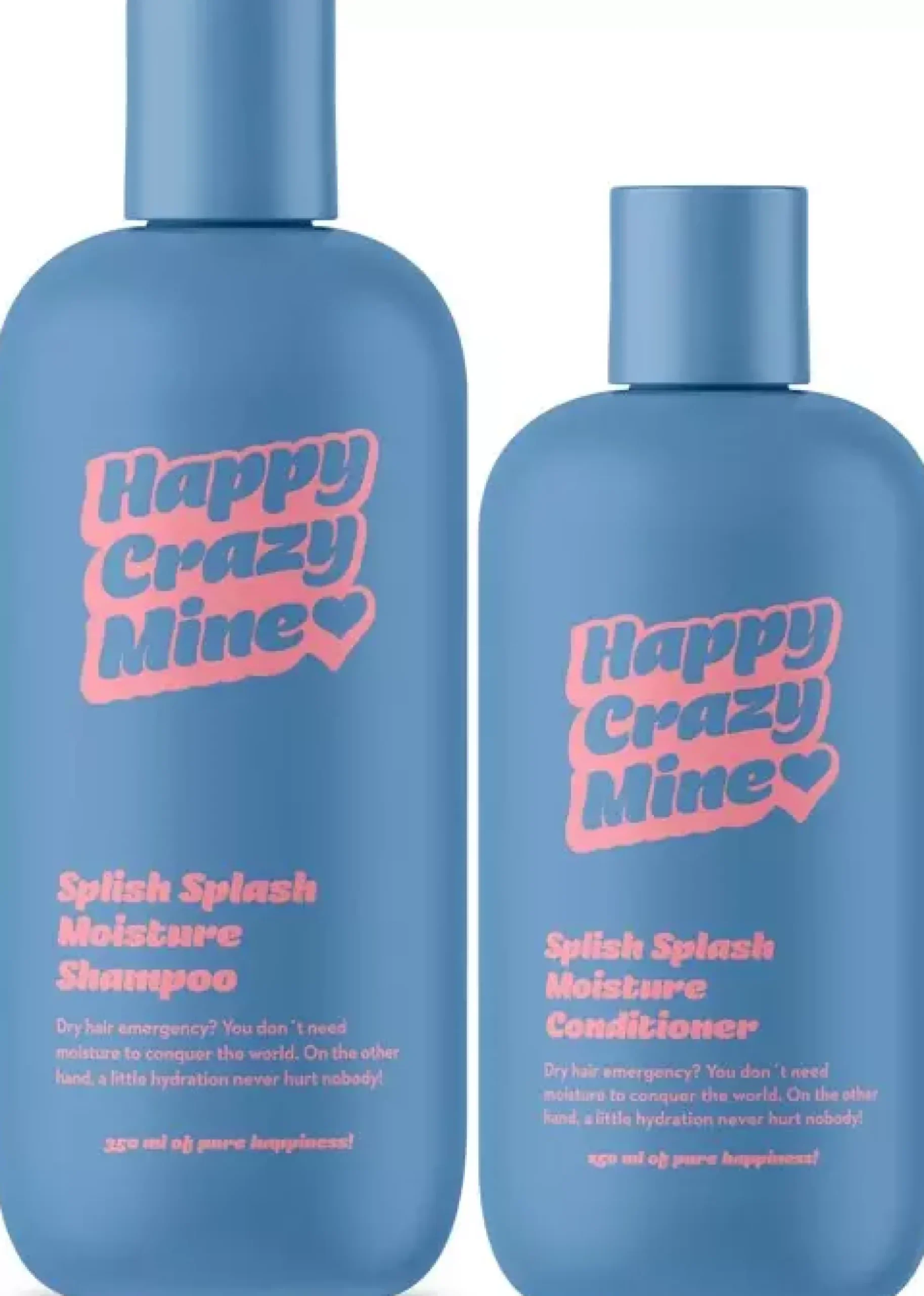 Happy Crazy MineSplish Splash Moisture Shampoo 350 ml & Moisture Conditioner 250 ml