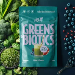 Heey! Greens & Biotics Superfood + Probiotics Mixed Berries 300 g