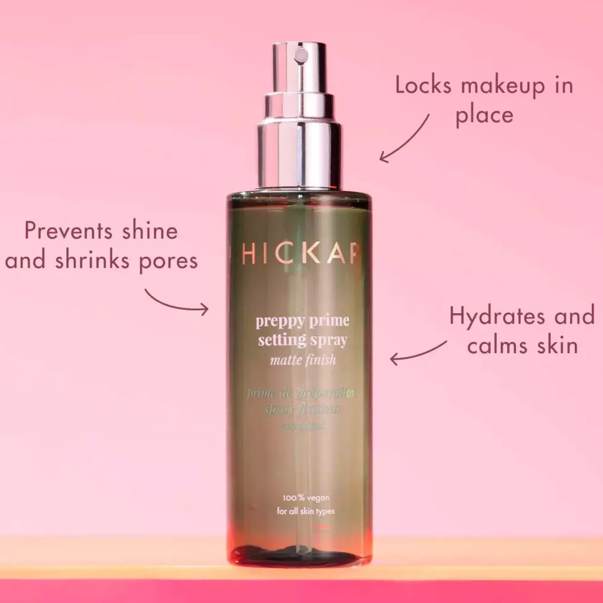 HICKAP Preppy Prime Setting Spray Matte Finish 100 ml