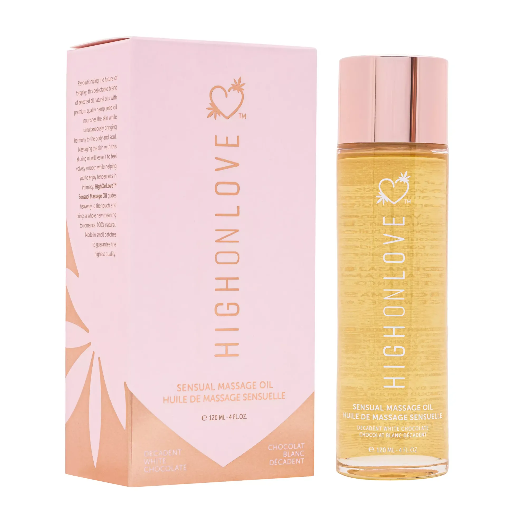 HighOnLove Massage Oil Decadent White Chocolate 120 ml