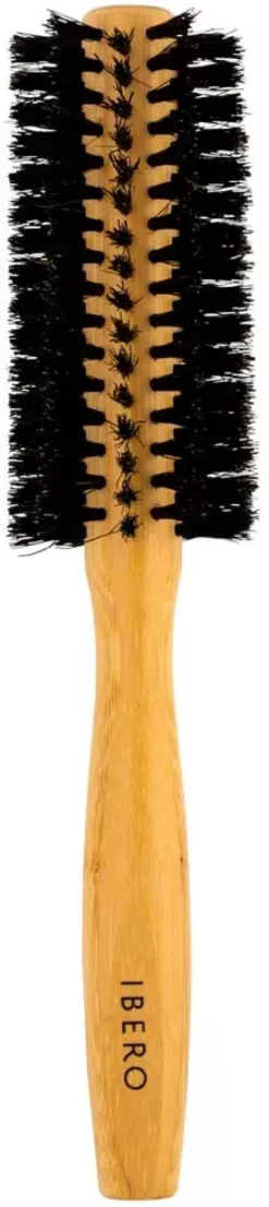 Ibero Round Hair Brush With Natural Bristles