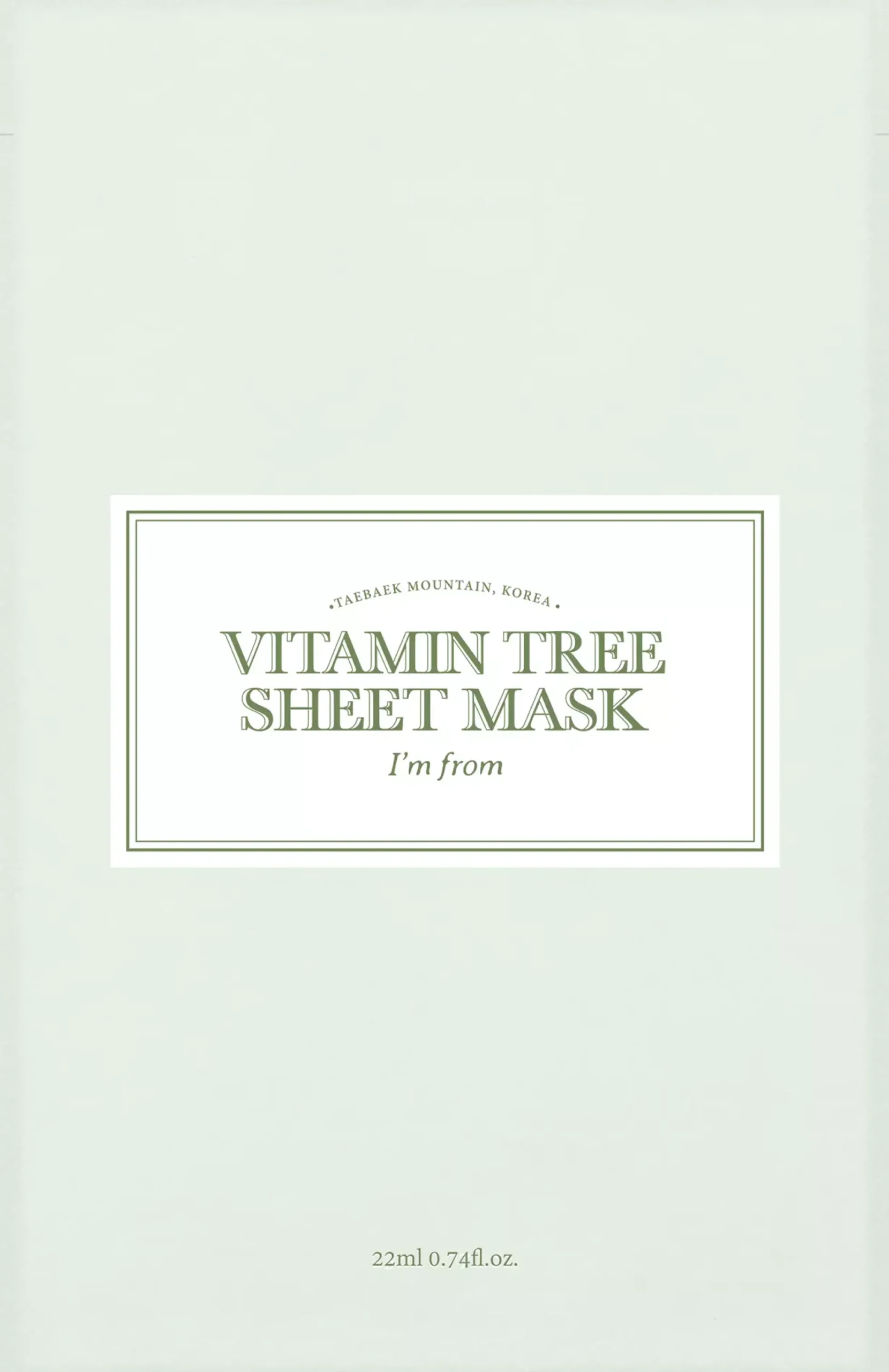 I'm From Vitamin Tree Sheet Mask 22 ml