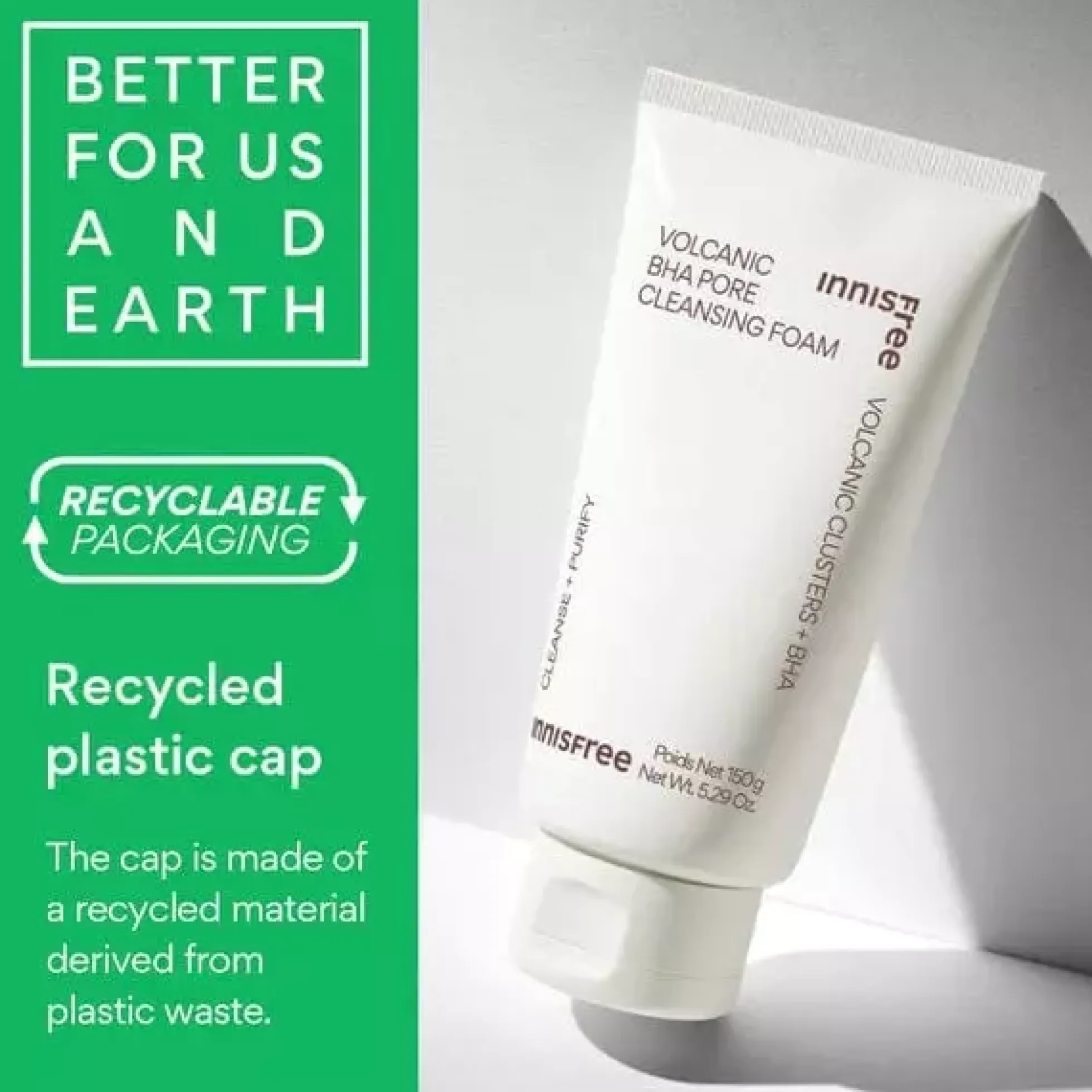 Innisfree Volcanic BHA Pore Cleansing Foam 150 g