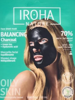 IROHA NATURE Balancing Charcoal Face Sheet Mask