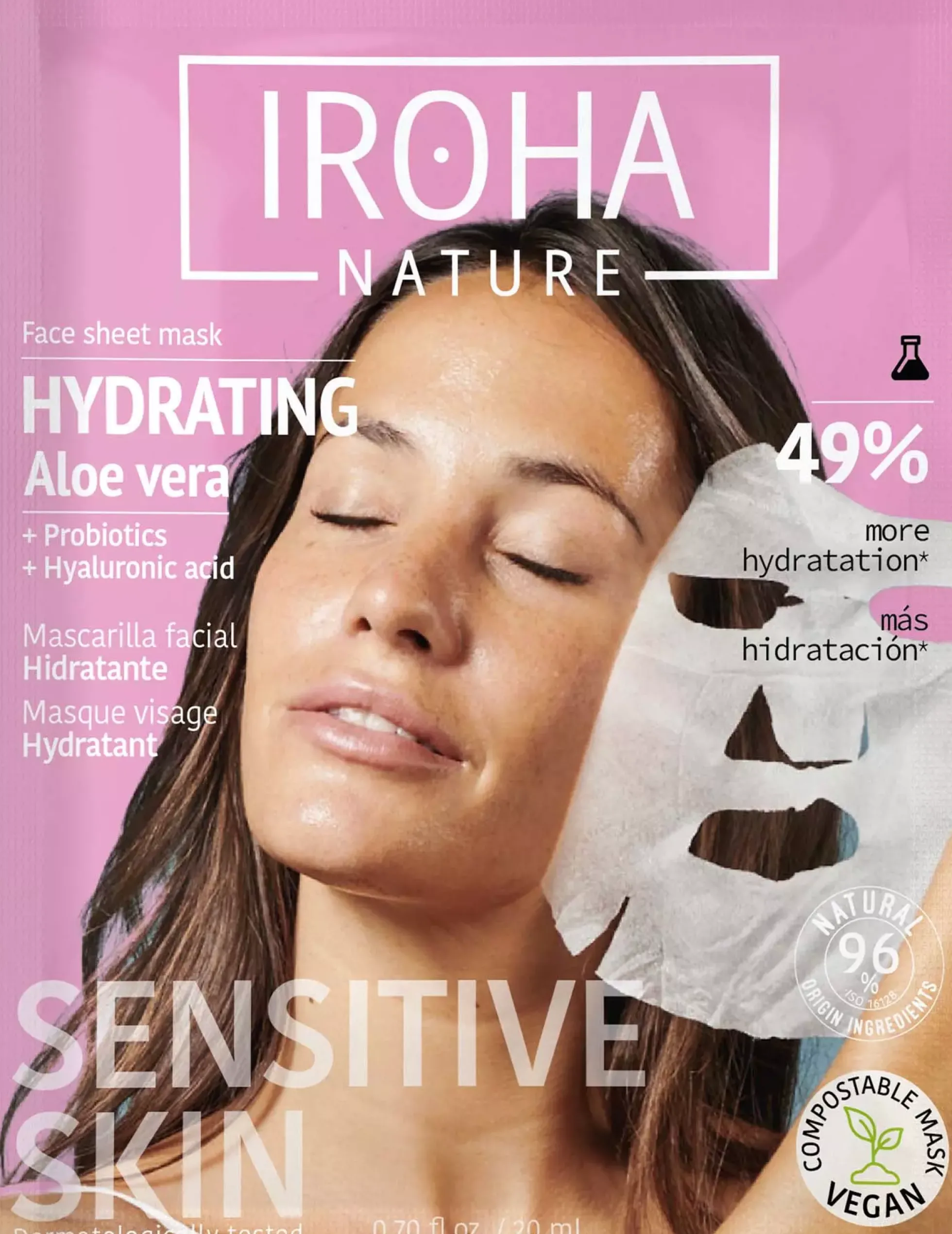 IROHA NATURE Hydrating Aloe Vera Face Sheet Mask