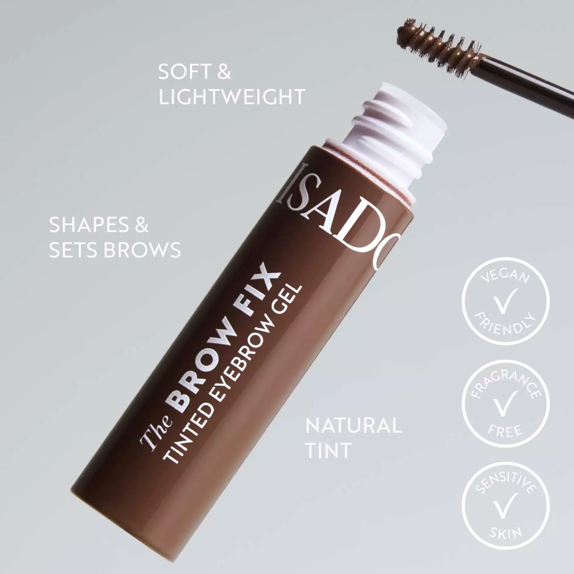 IsaDora The Brow Fix Tinted Eyebrow Gel 02 Dark Brown