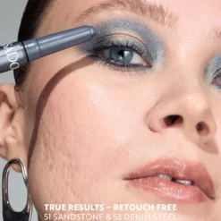 IsaDora The Gleam Eyeshadow Stick Longwear & Water-Resistant 53 Denim Steel