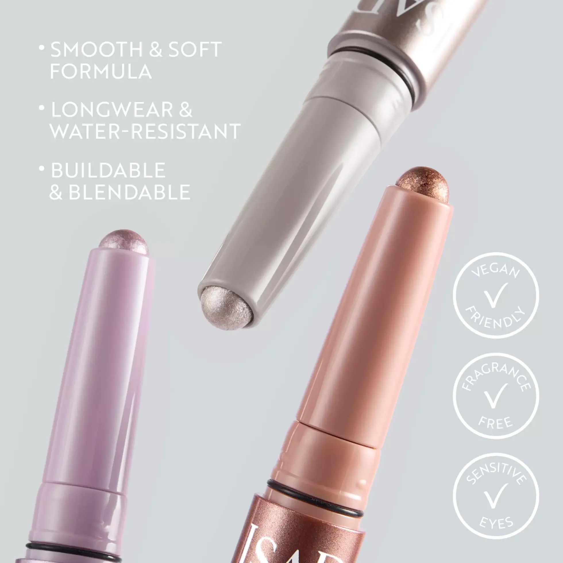 IsaDora The Shimmer Eyeshadow Stick Longwear & Water-Resistant 40 Silver Highlight