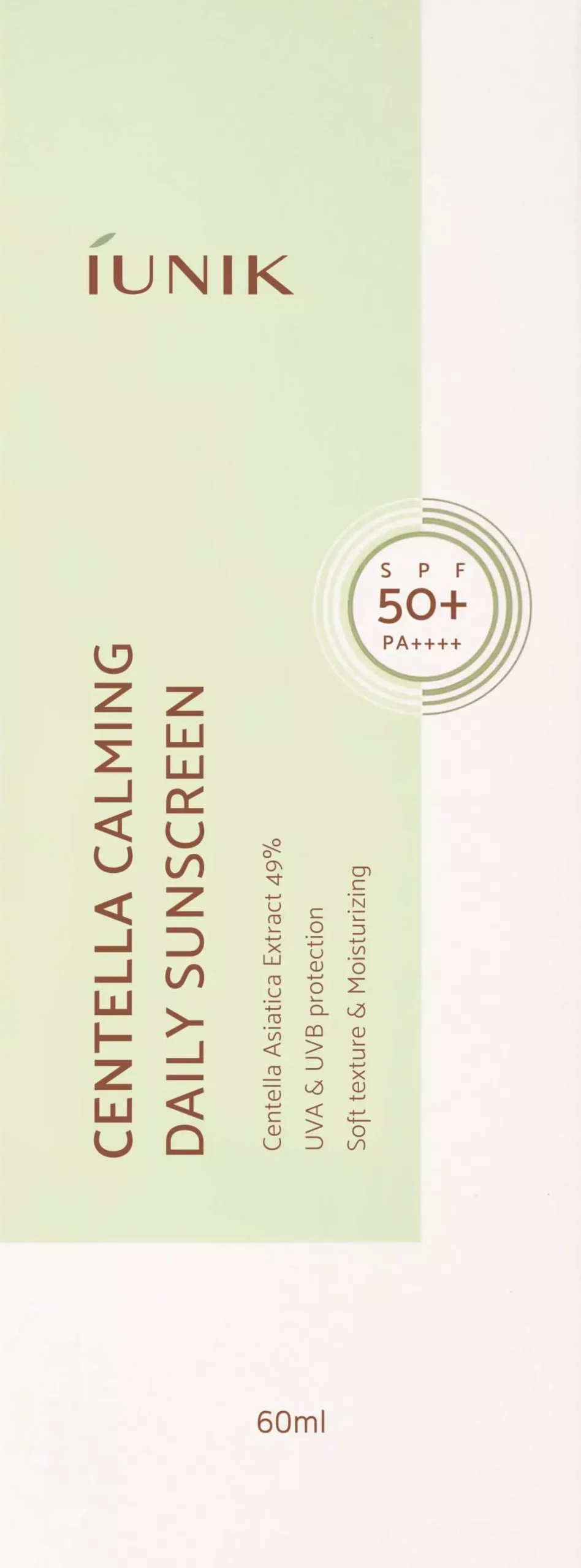 iUNIK Centella Calming Daily Sunscreen 60 ml