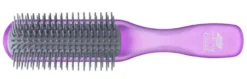 Kent Brushes Airhedz Glo Half Round Detangling Brush Purple