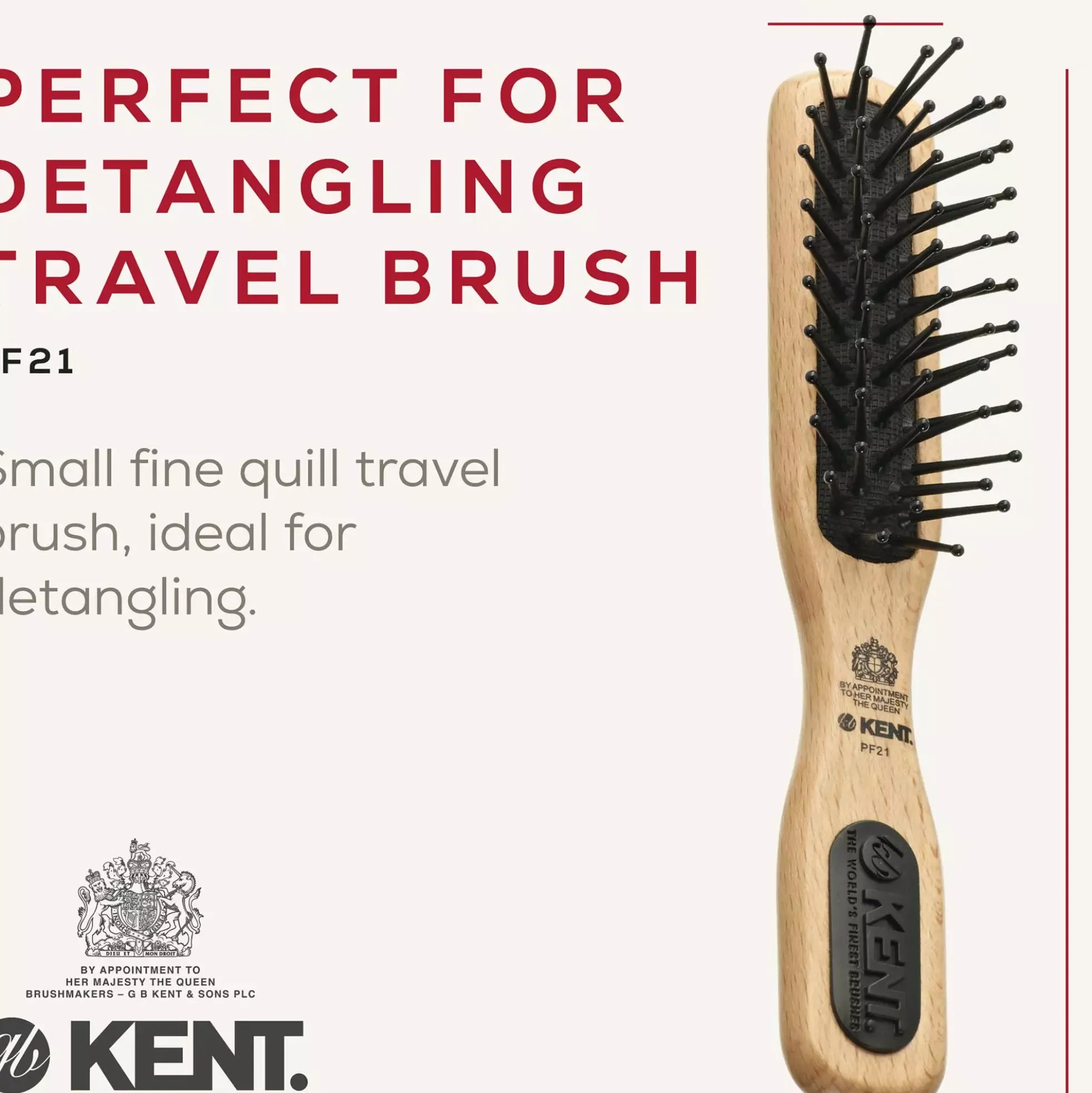 Kent Brushes Airhedz Micro-Phine De-Tangle Brush