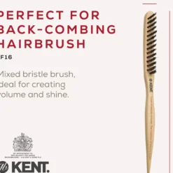 Kent Brushes Back-Combing Brush Tuperingsborste Waves