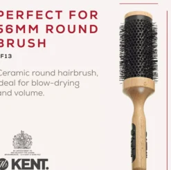 Kent Brushes Fönborste Extra Stor Keramisk Rund