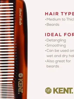 Kent Brushes Handmade Large Dressing Table Comb Fine/Coarse