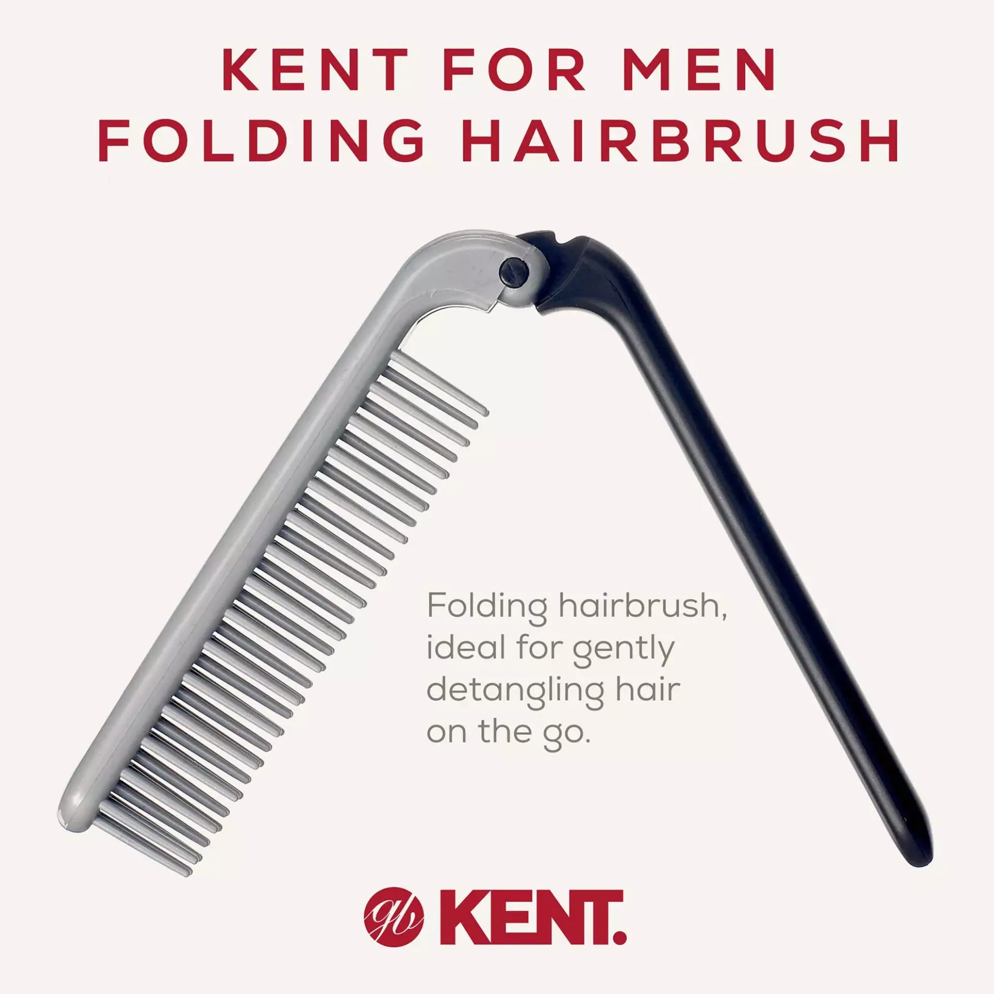 Kent Brushes Kent for Men Hopfällbar Hårborste