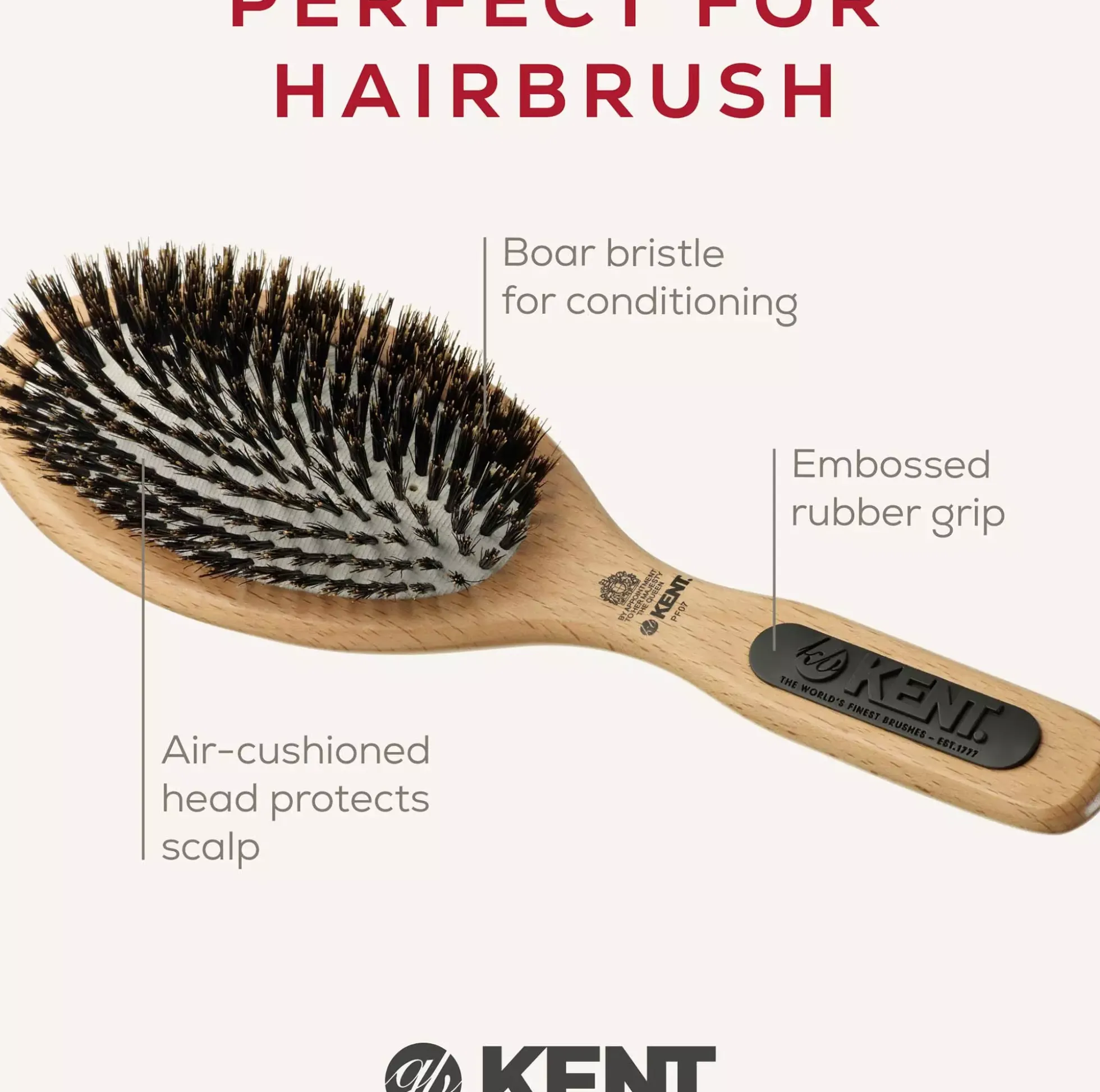 Kent Brushes Large Rubber Cushion Brush