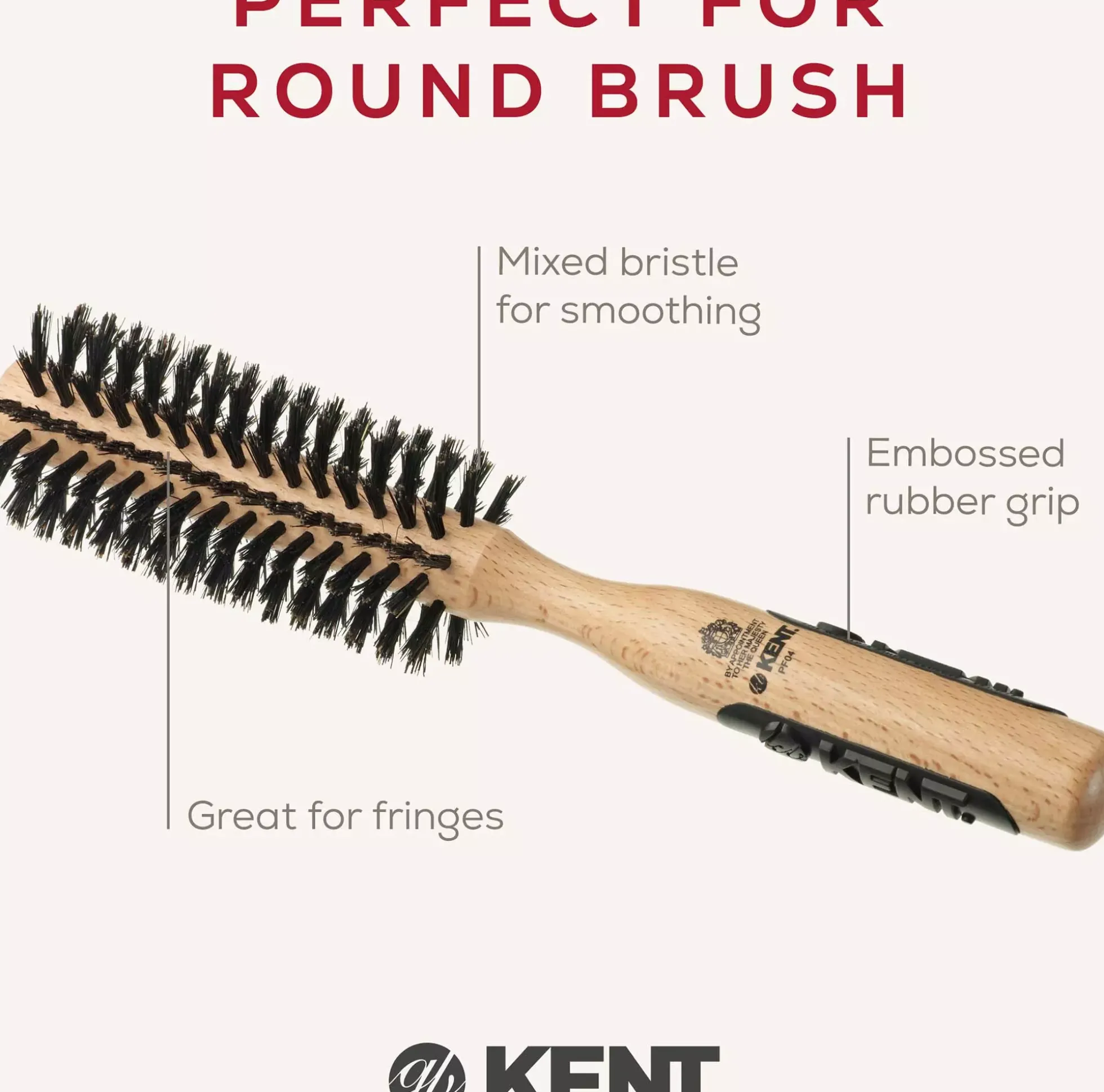 Kent Brushes Liten Rundborste Svinborst