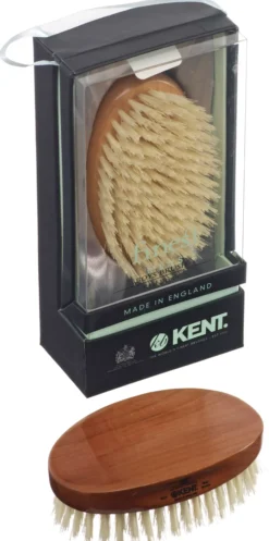 Kent Brushes Mens Finest Hårborste Svinborst - Körsbär Resestorlek