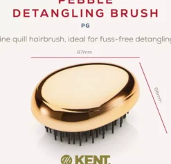 Kent Brushes Pebble Brush Gold - Utredningsborste travel size