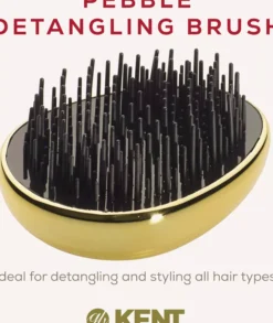 Kent Brushes Pebble Brush Gold - Utredningsborste travel size