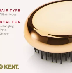 Kent Brushes Pebble Brush Gold - Utredningsborste travel size