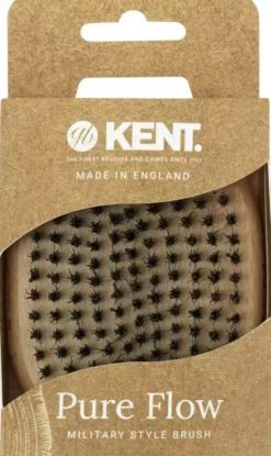 Kent Brushes Pure Flow Bristle Nylon Mix Military Style Brush