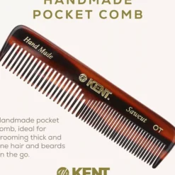 Kent Brushes Small Mens Pocketkam Coarse/Fine - Handmade