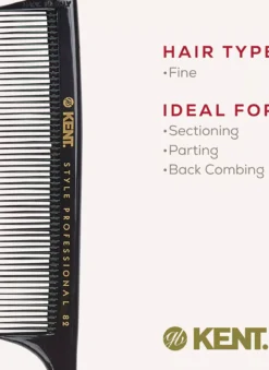 Kent Brushes Style Professional Fine Toothed Tale Comb