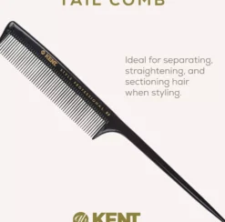 Kent Brushes Style Professional Fine Toothed Tale Comb