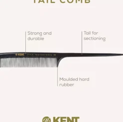 Kent Brushes Style Professional Fine Toothed Tale Comb