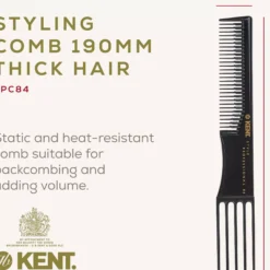 Kent Brushes Style Professional Styling and Lifting Comb