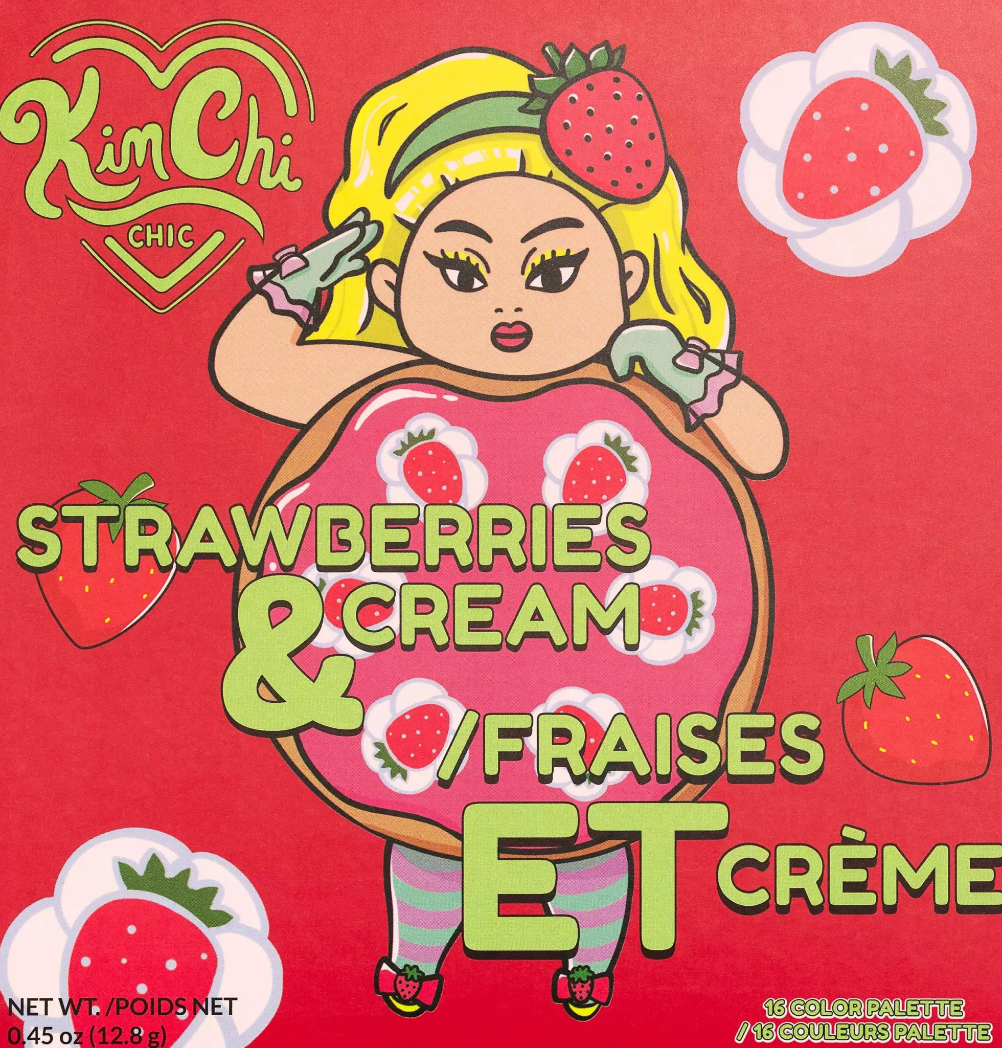 KimChi Chic Donut Collection Eyeshadow Palette Strawberries & Cream