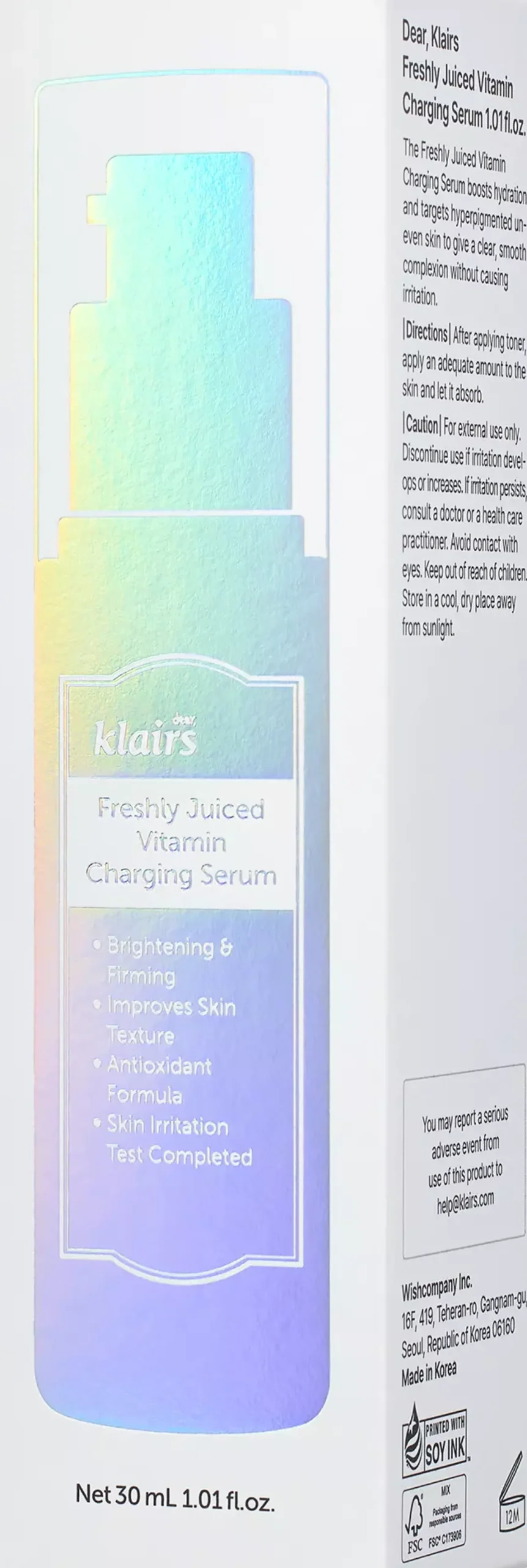 Klairs Freshly Juiced Vitamin Charging Serum 30 ml