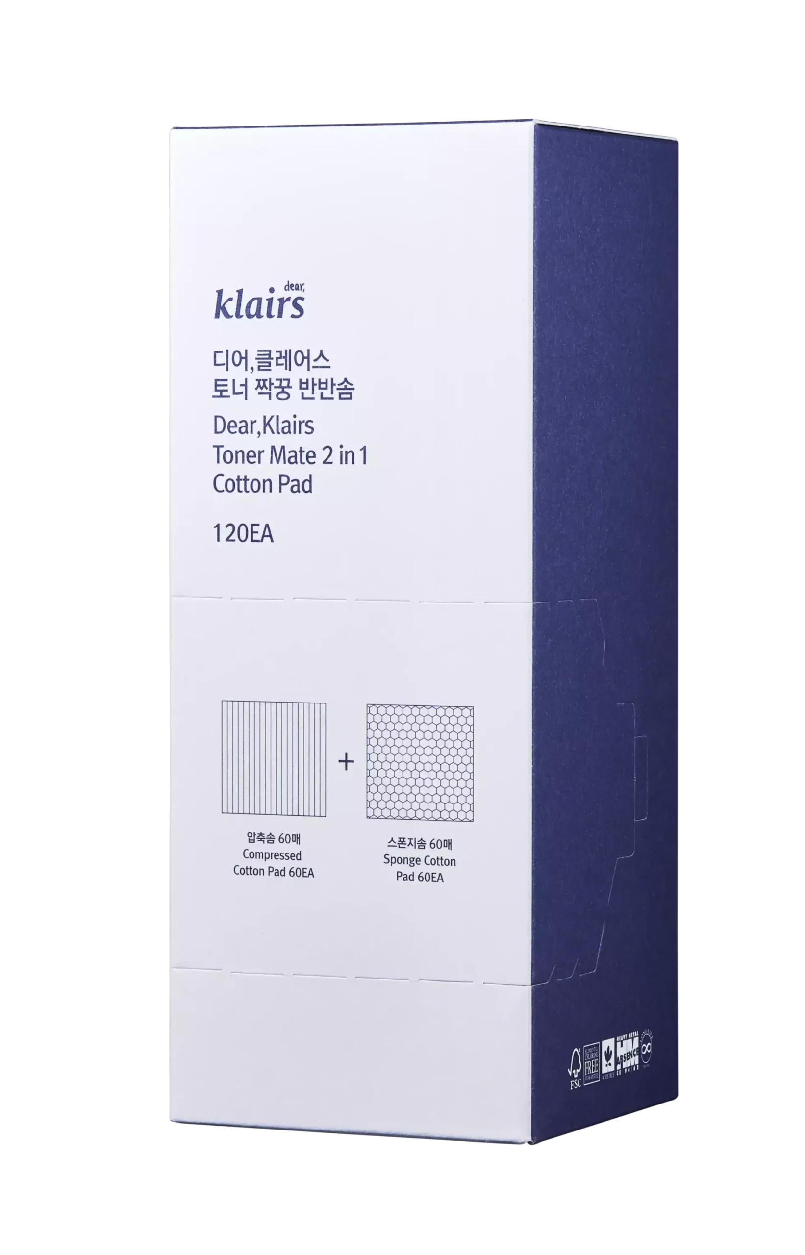 KlairsSupple Preparation Toner Mate 2 in 1 Cotton Pad