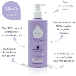 Kokoso Baby Gentle Hair & Body Wash 200 ml