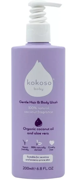 Kokoso Baby Gentle Hair & Body Wash 200 ml