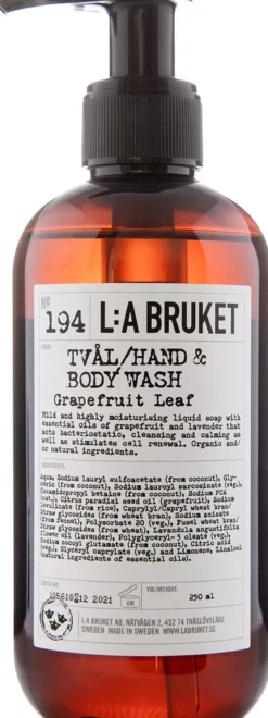 L:a Bruket Hand & Body Wash 194 Grapefruit Leaf 240 ml