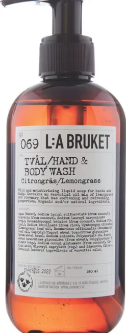 L:a Bruket Hand & Body Wash 069 Refill Lemongrass 1000 ml