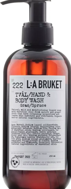 L:a Bruket Hand & Body Wash 222 Spruce 450 ml