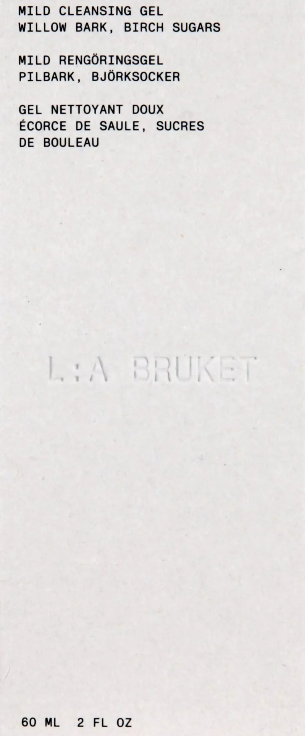 L:a Bruket 277 Mild Cleansing Gel CosN 60 ml