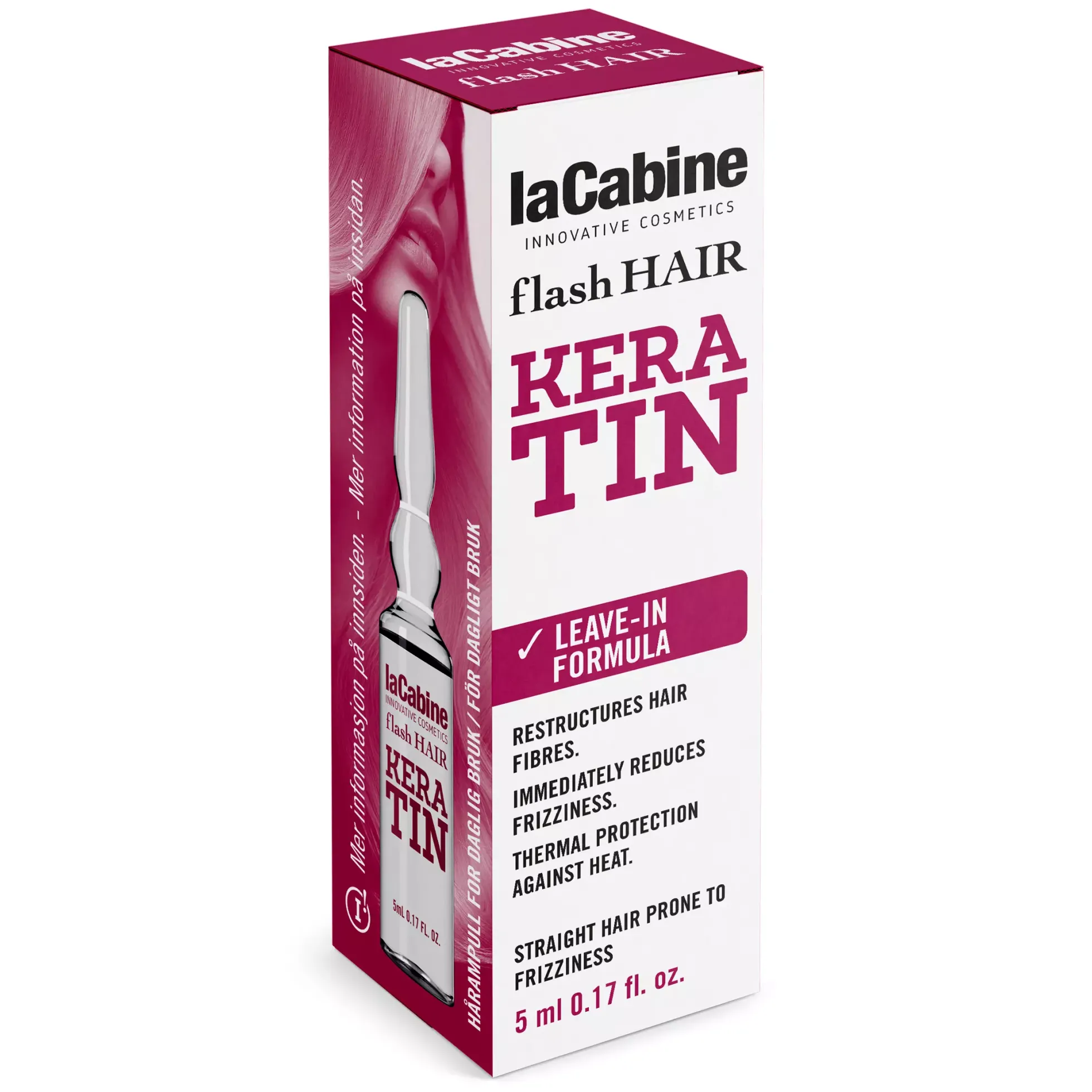 laCabineFlash Hair Keratin Ampoule 7 x 5 ml 7 ml