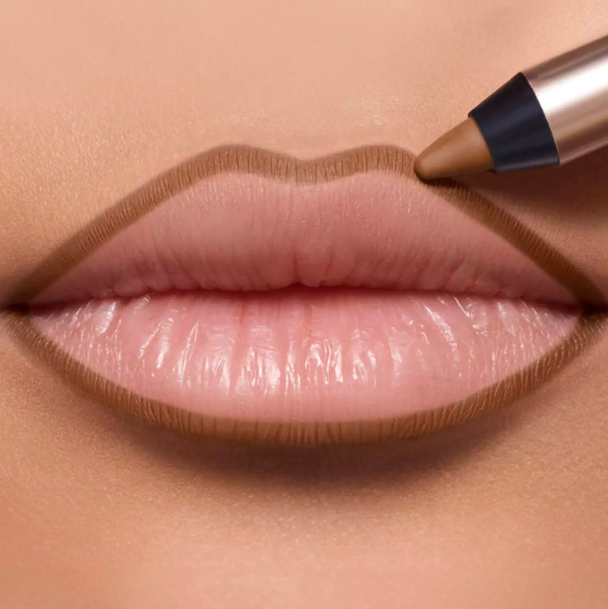 Lancôme Lip Idôle Lip Shaper Creamy Matte Lip Liner 22 Taupe the Line