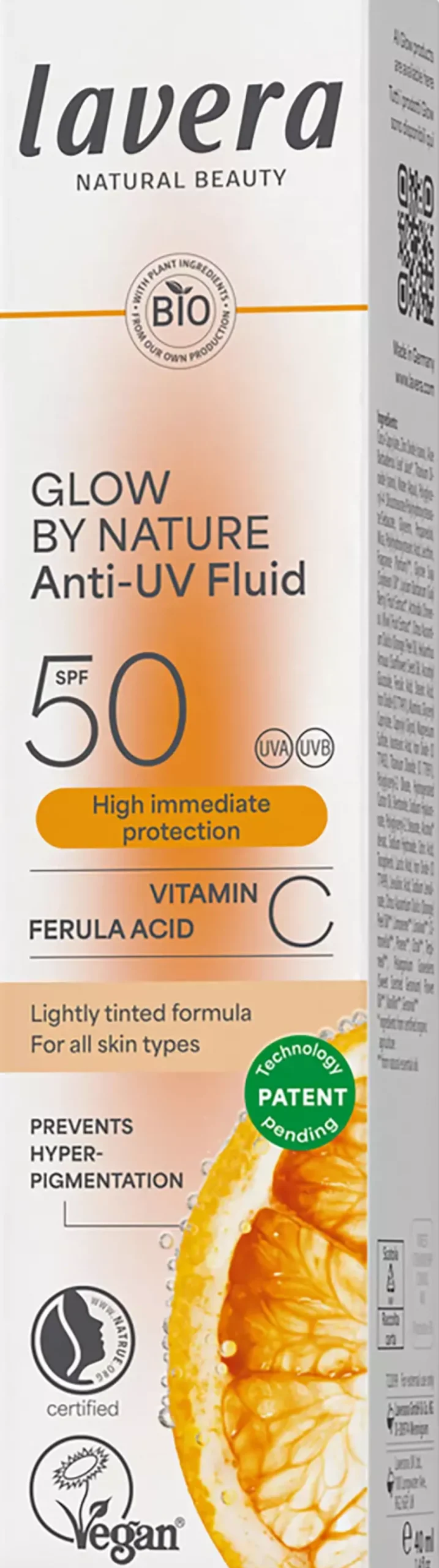 LaveraGlow By Nature Anti-UV Fluid SPF50 40 ml