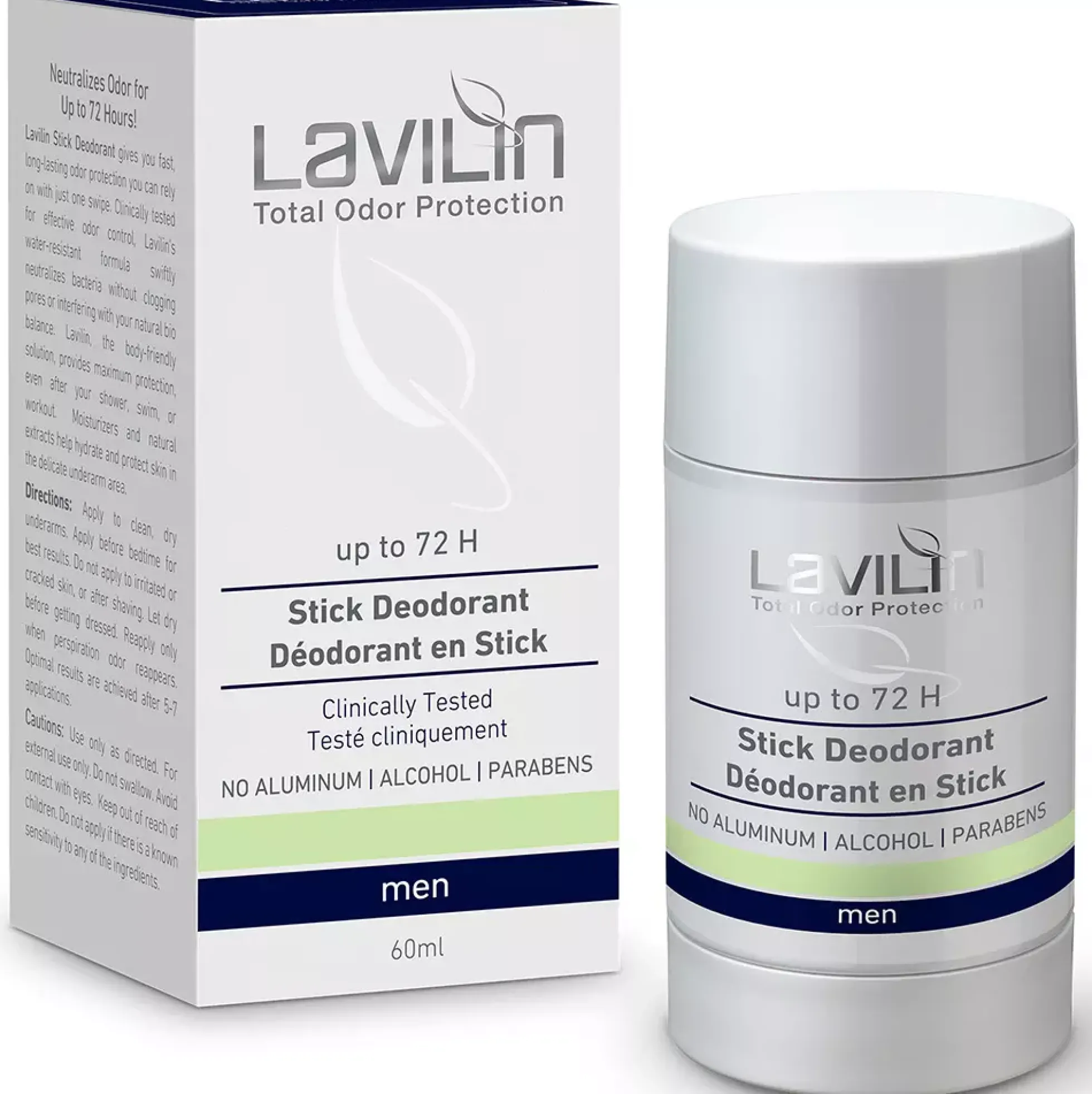 Lavilin Stick Deodorant 72h Men Probiotic 60 ml