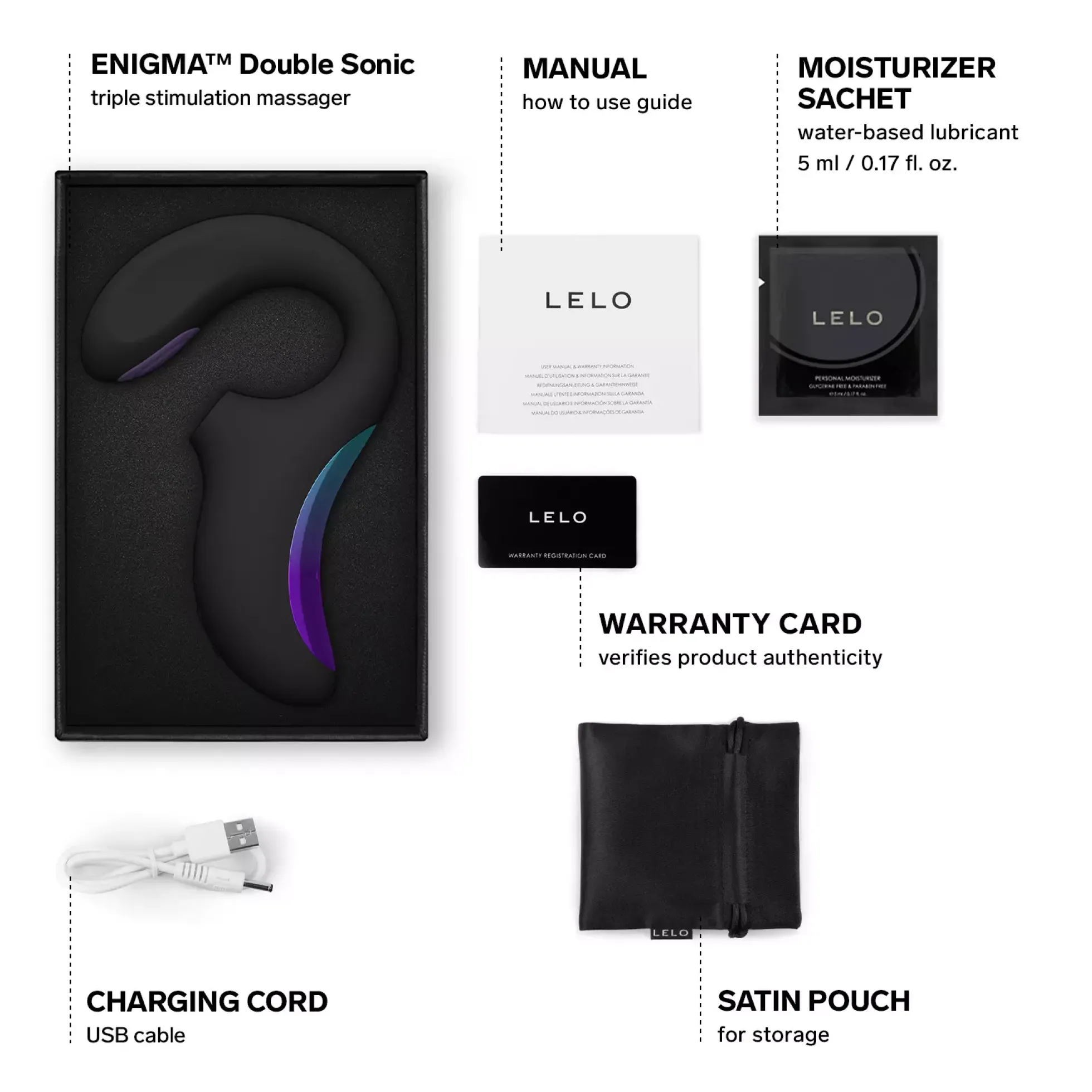 LELO ENIGMA Double Sonic Black